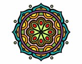 Dibujo Mandala para meditar pintado por Macaponte