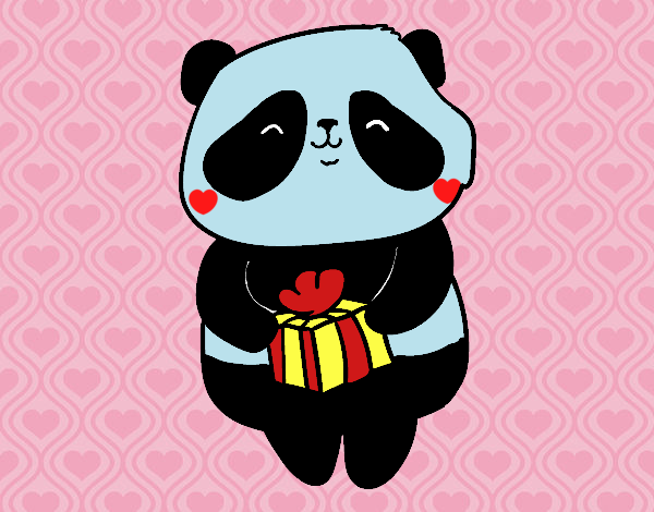 Panda con regalo
