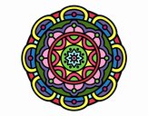Dibujo Mandala para la relajación mental pintado por Violettera
