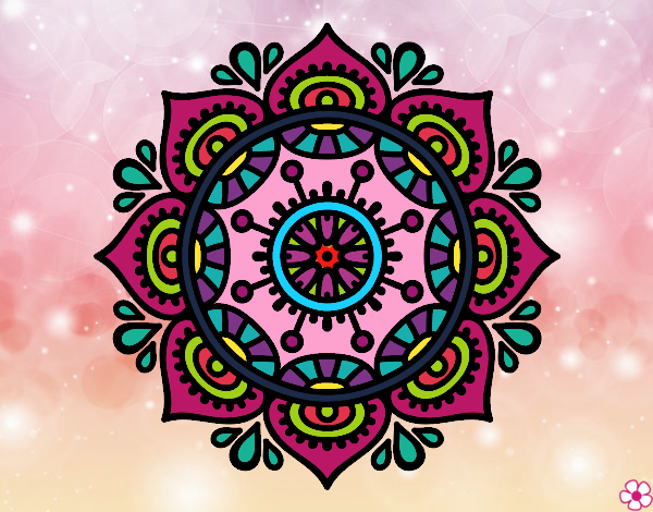 Dibujo Mandala para relajarse pintado por DannaMora