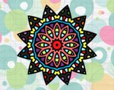 Dibujo Mandala estrella pintado por bws18