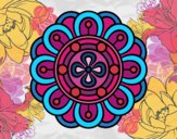 Dibujo Mandala flor creativa pintado por Dariabonit