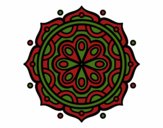 Dibujo Mandala para meditar pintado por mendz
