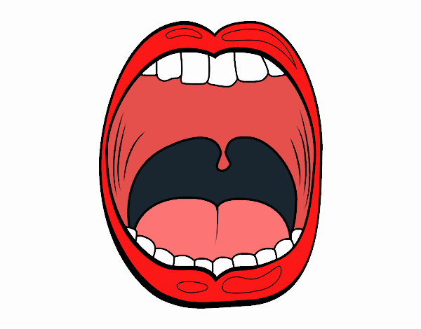 una boca pintada