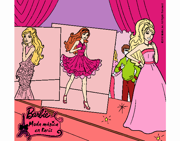 Barbie, desfilando por la pasarela