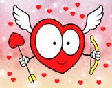 Dibujo Corazón Cupido pintado por kyubixd