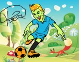 Dibujo Delantero de futbol pintado por Xxkenny3xx
