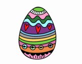 Dibujo Huevo de Pascua para decorar pintado por kyubixd