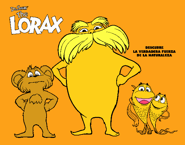 Dibujo Lorax y sus amigos pintado por kyubixd