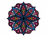 Dibujo Mandala para la concentración pintado por camilavtt