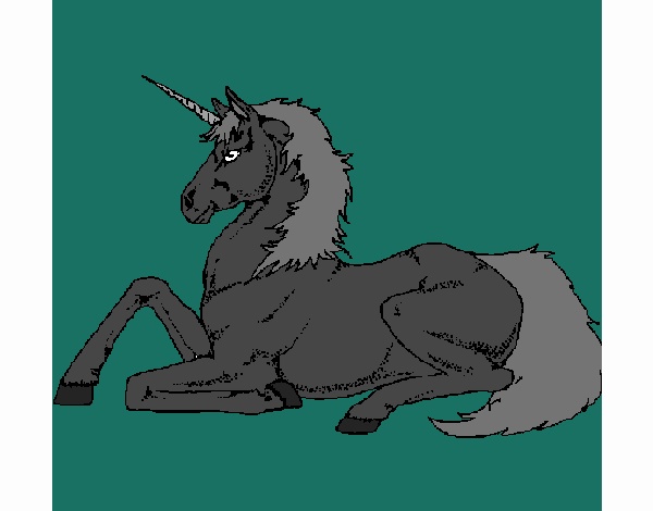 Unicornio sentado
