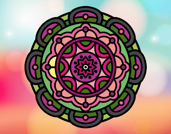 Dibujo Mandala para la relajación mental pintado por Reape