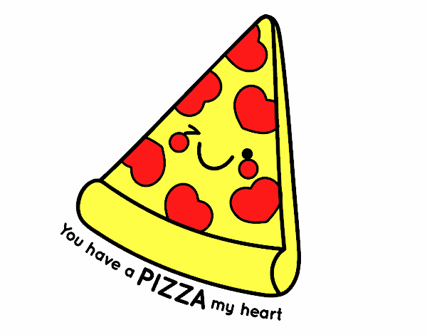 Dibujo You have a pizza my heart pintado por ronado