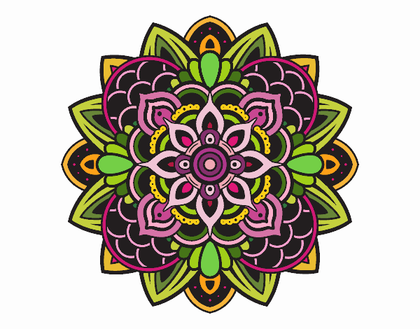 Dibujo Mandala decorativa pintado por Reape