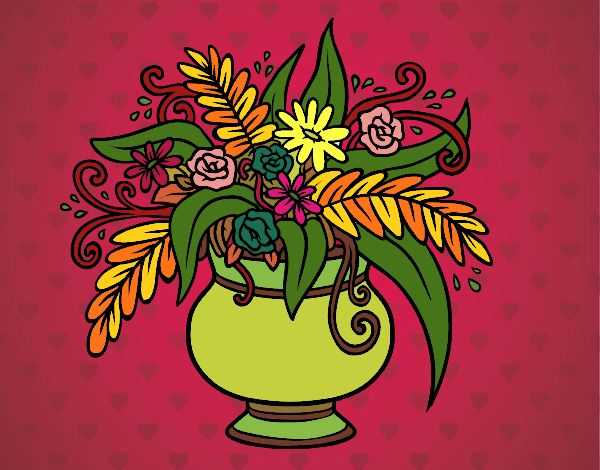 Dibujo Un jarrón con flores pintado por Reape