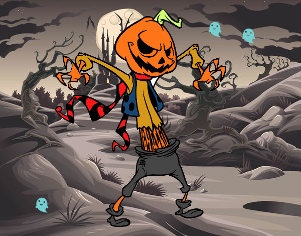Calabaza de Halloween monstruosa