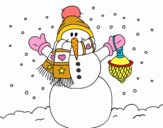 Dibujos de Muñecos de nieve para Colorear - Dibujos.net