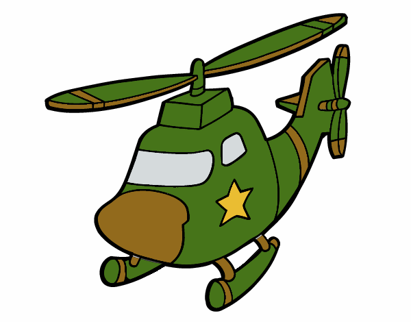 Helicóptero con una estrella