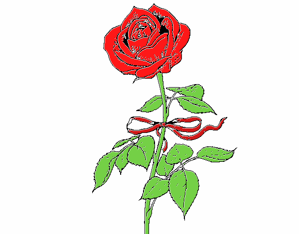 Dibujo Una rosa pintado por babylapiz