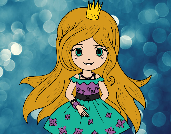 Dibujo Princesa primavera pintado por camisho