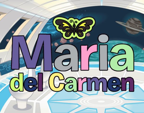 Dibujo De Maria Del Carmen Pintado Por En Dibujos Net El D A A