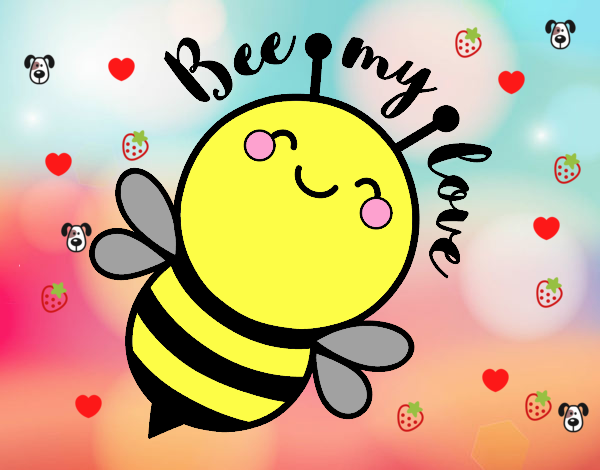 la abeja feliz