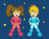 Niños astronautas