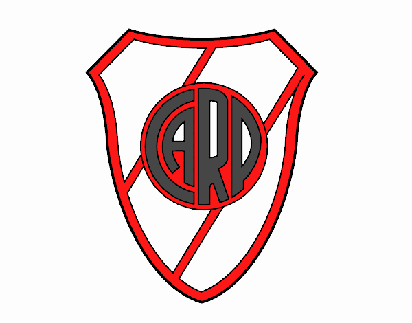 Dibujo Para Colorear El Escudo Del River Plate Vlr Eng Br