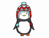 Bebé pingüino con gorrito