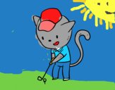 Gato golfista