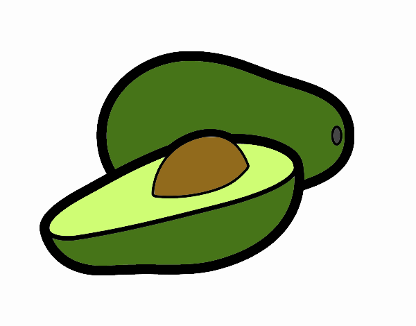 Dibujo De Aguacates Pintado Por En Dibujos Net El D A A Las Imprime Pinta O