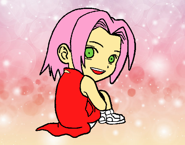 Dibujo De Sakura Haruno Pintado Por En Dibujos Net El D A A