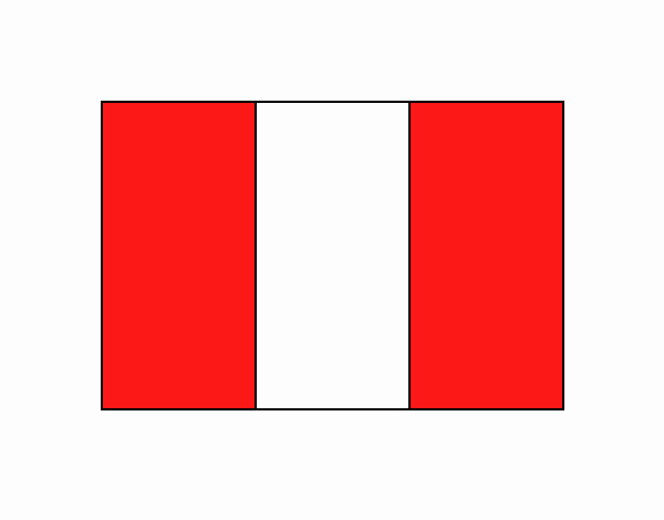 Muestra bandera del Peru