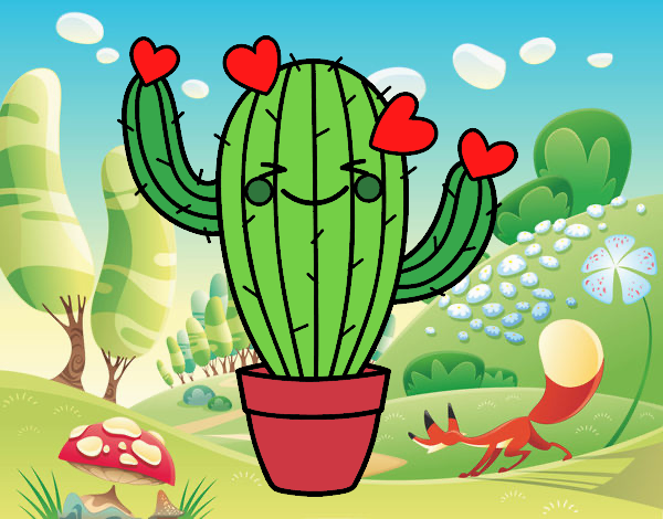 Cactus cariñoso 😘