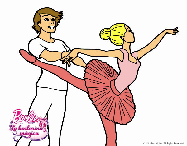 Dibujo De Barbie Bailando Ballet Pintado Por En Dibujos Net El D A A Las