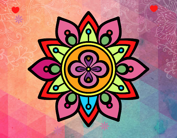 Dibujo de Mandala flor de loto pintado por en Dibujos net el día 11 06