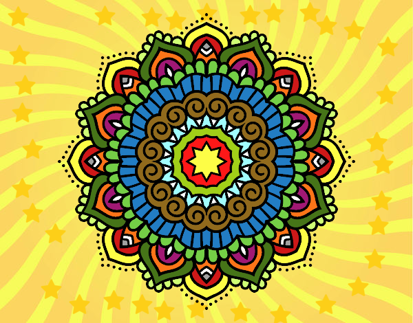 Dibujo de mandalas dibujos pintado por en Dibujos net el día 18 06 22 a