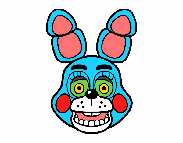 Dibujo De Cara De Toy Bonnie De Five Nights At Freddy S Pintado Por En