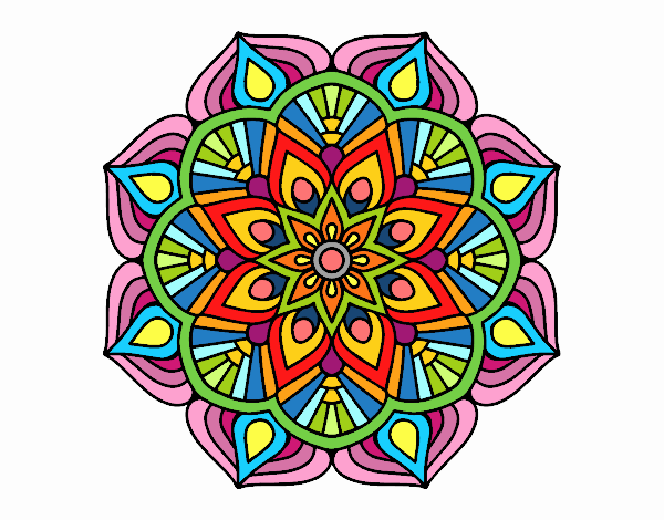 Dibujo de mandala pintado por en Dibujos net el día 01 12 22 a las 23