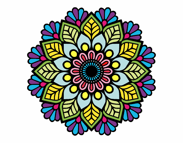 Dibujo De Mandala De Primavera Pintado Por En Dibujos Net El D A