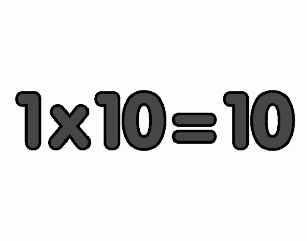 1×10=10