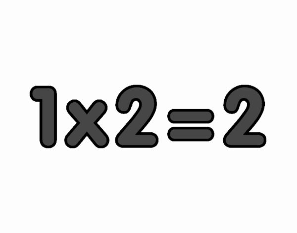 1×2=2