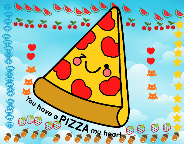 la pizza de los amores.