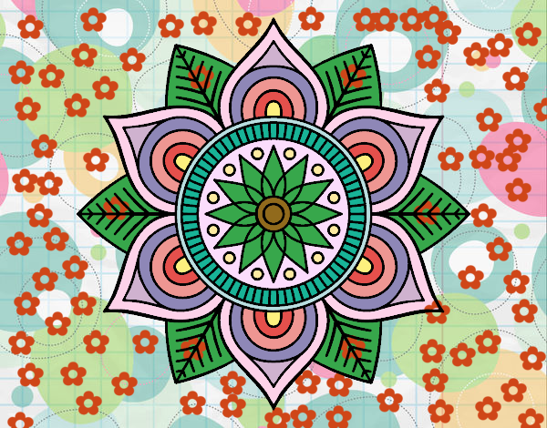 Dibujo De Mandala Pintado Por En Dibujos Net El D A A Las