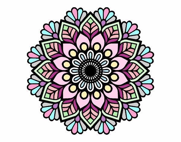 Dibujo De Mandala De Primavera Pintado Por En Dibujos Net El D A