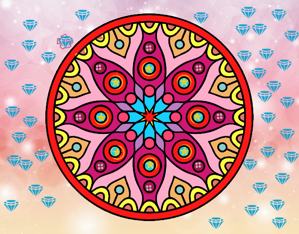 Dibujo de mandala pintado por en Dibujos net el día 04 11 23 a las 02