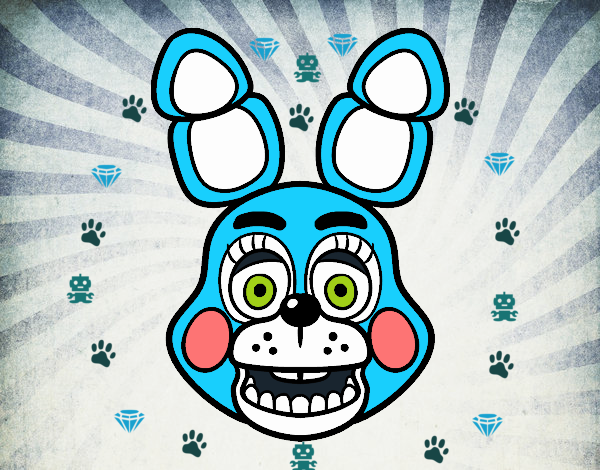 Dibujo De Cara De Toy Bonnie De Five Nights At Freddy S Pintado Por En