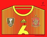 Camiseta del mundial de fútbol 2014 de España