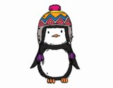 Bebé pingüino con gorrito