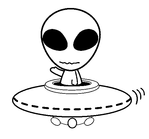 Dibujo de Alienígena para Colorear
